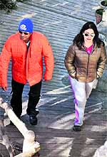 Sachin Tendulkar with wife Anjali holidaying in Mussorie