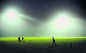 After unending wait, Cricket Stadium, Sector 16, bathes in the floodlight testing undertaken by UT administration.
