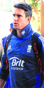 Kevin Pietersen in Chandigarh on Sunday.