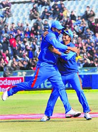 Yuvraj took three catches at his home ground