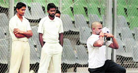 S Sreesanth sports a new look.