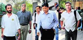 The selectors with BCCI CAO Ratnakar Shetty on Sunday.