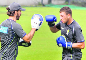 James Pattinson (right) said today: �I accept that I did the wrong thing with what I did... But I will always find it very hard to accept being suspended for a Test.� 