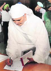 SAD MLA Bibi Jagir Kaur arrives at the Vidhan Sabha on Wednesday