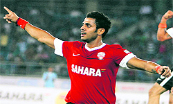 Manoj Tiwary scored twice for the cricketers in the charity match in New Delhi