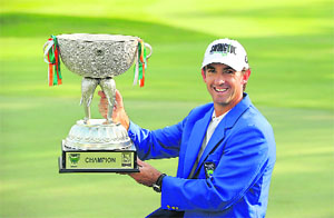 Wade Ormsby won his maiden Asian Tour title with a final round of one-under-par 71 on Sunday. 