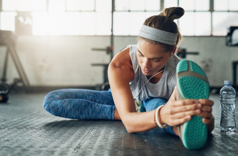 body stretching leg and back