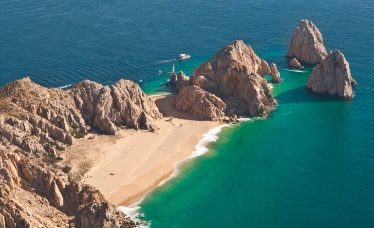 cabo san lucas arch aerial view