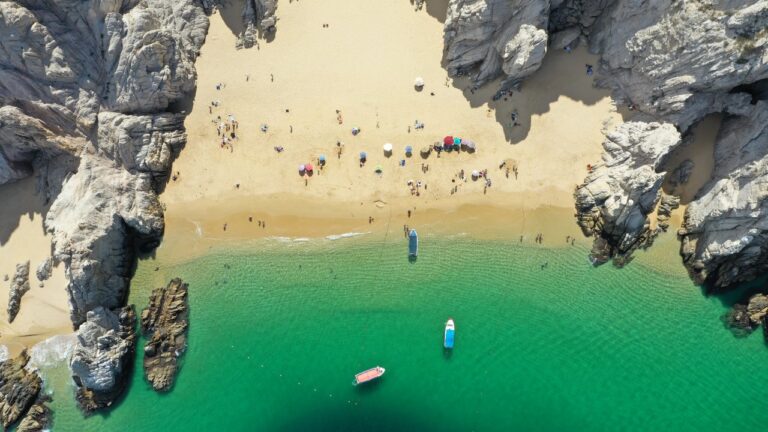 los cabos in summer beach with people