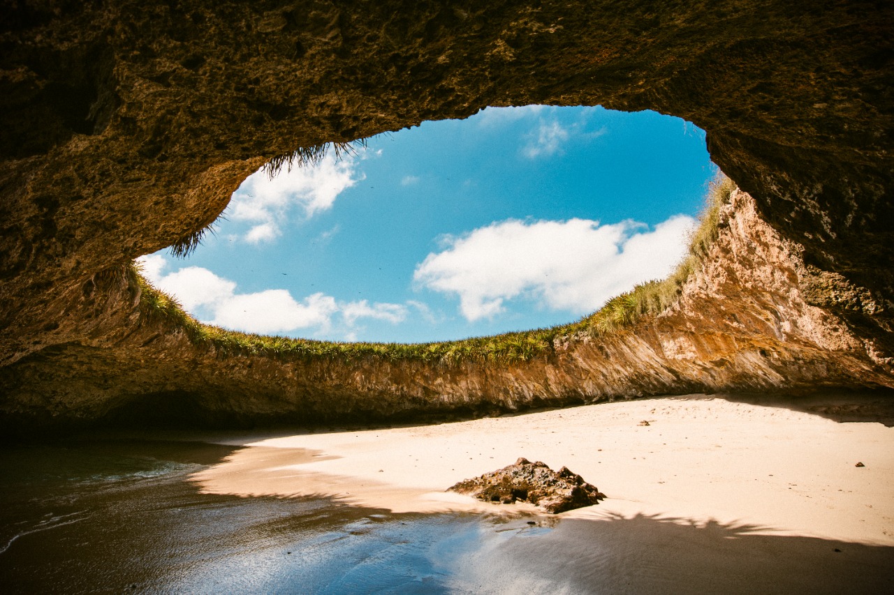 hidden beach in Marietas Islands