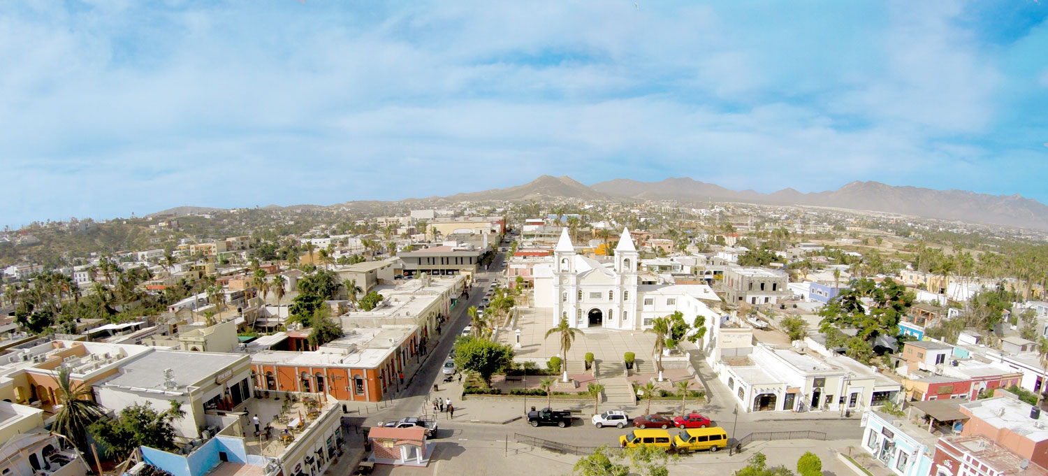 aerial view of San Jose del Cabo downtown