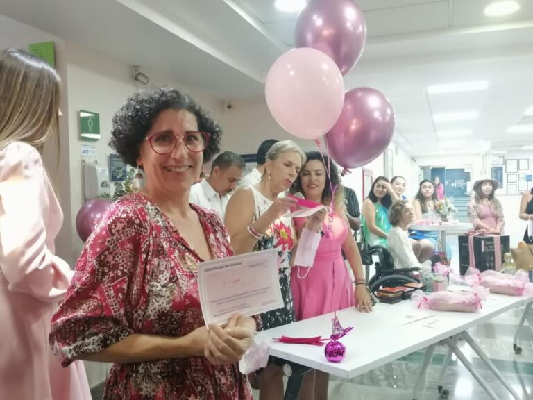 woman carrying presents from Pink Wave Cocktail