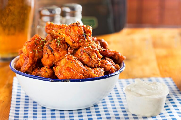 chicken wings in a bowl