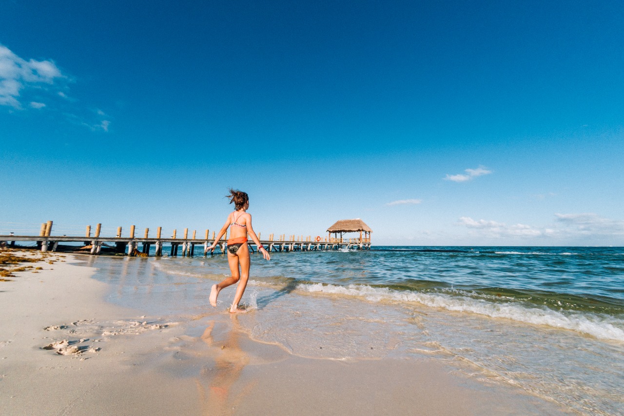 woman on the beach water-activities-cancun