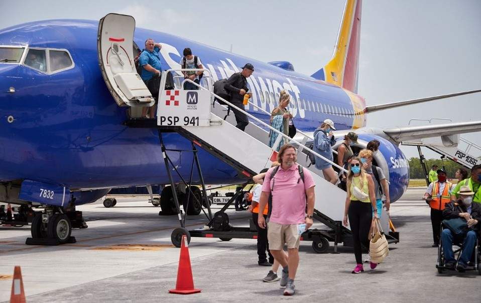 passengers arriving at cancun airport for cozumel connections