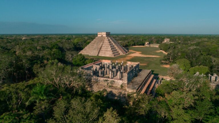 aerial view of Cichen Itza