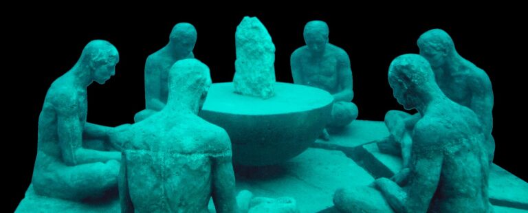 Sculpture in the Cancun Underwater Museum