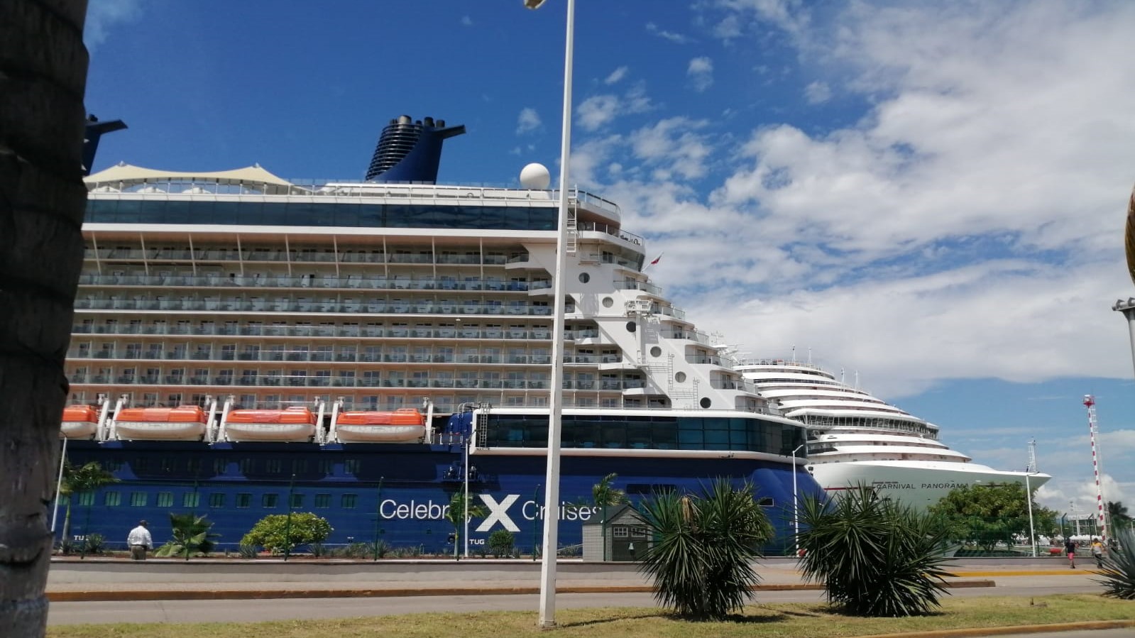 Cruise ship docked in Puerto Vallarta