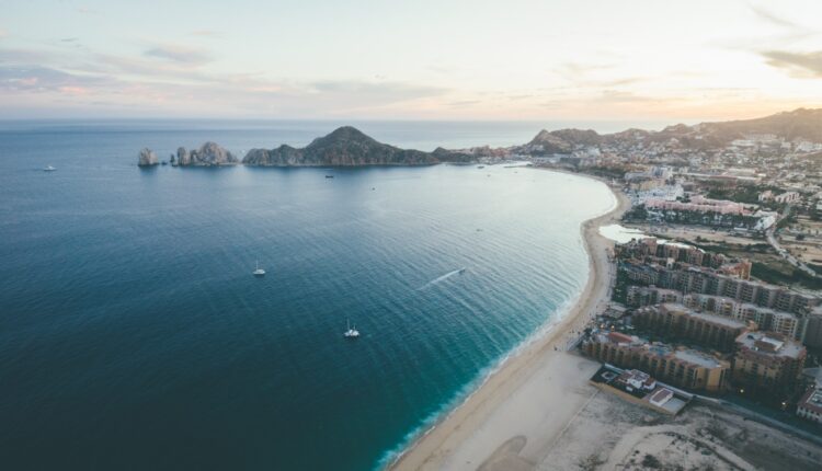 aerial view of Los Cabos hotel zone