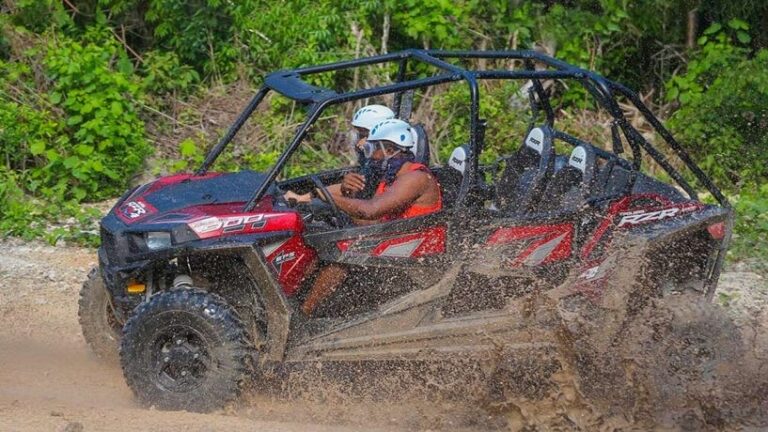 ATV vehicle on muddy terrain