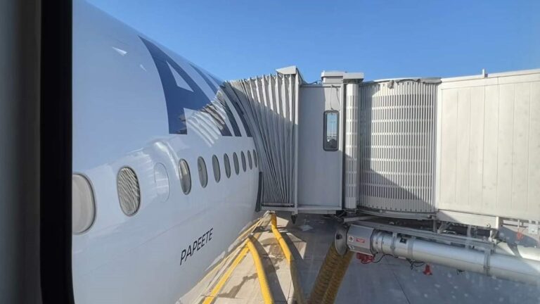 Air France airplane on Cancun airport