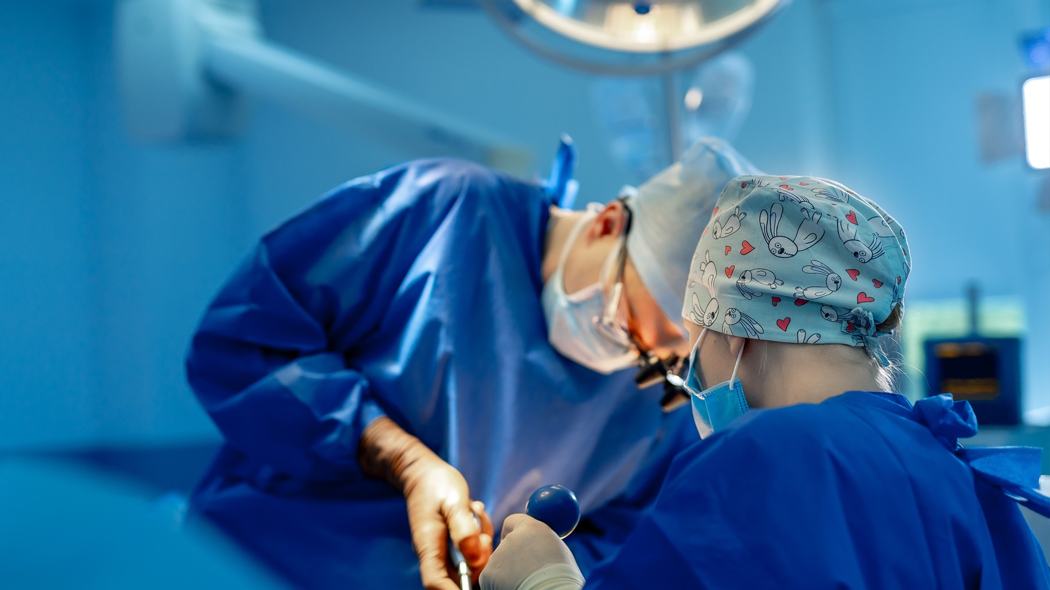 Doctors in an operating room