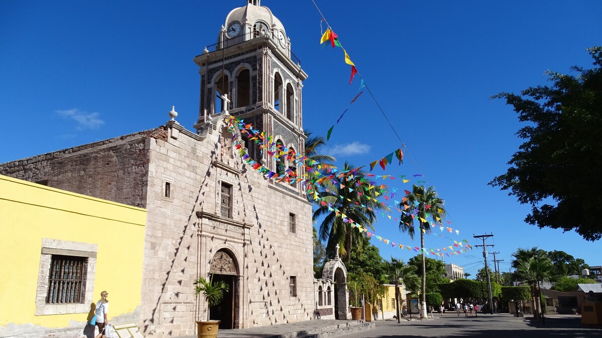 Facade of the Mission of Loreto, Baja California Sur