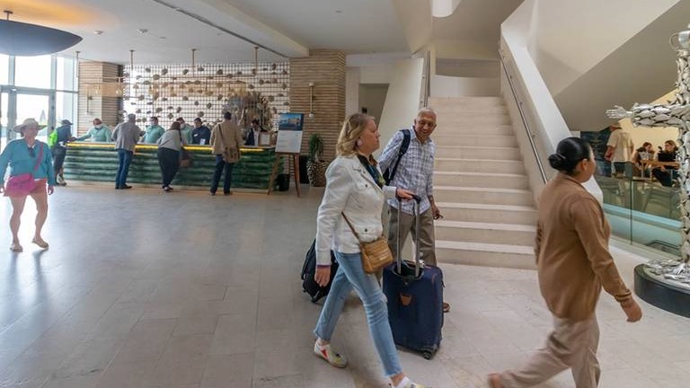 Passengers at Los cabos airport