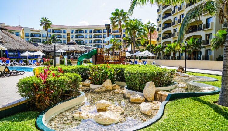 patio of a Mexico hotel