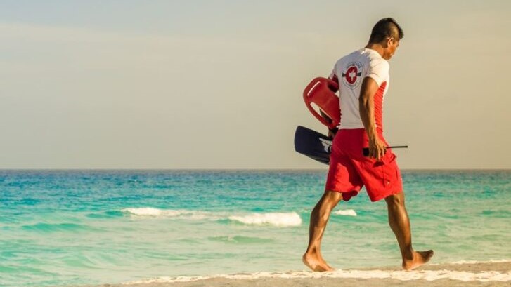 lifeguard on Los Cabos beach