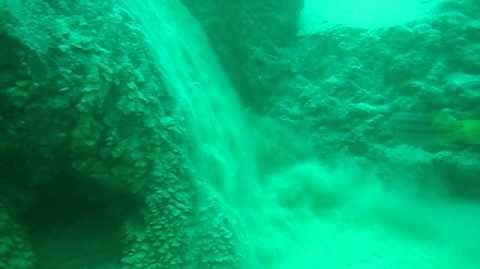 Cabo San Lucas underwater sandfalls