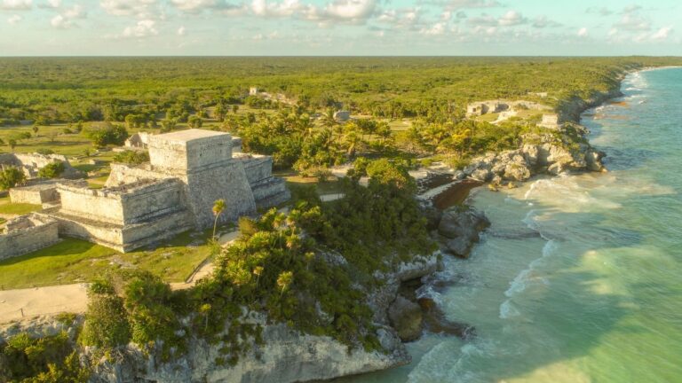 aerial view of Tulum