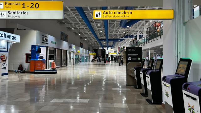Puerto Vallarta airport looks empty