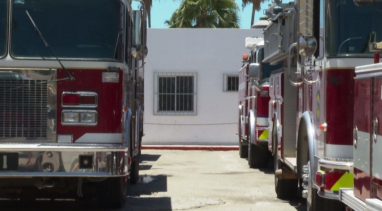 Firetrucks in Los Cabos station