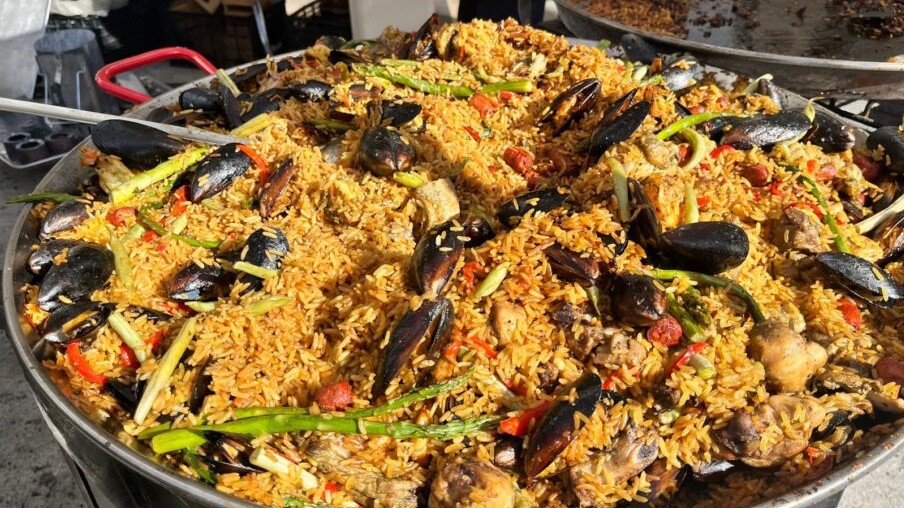 Paella dish