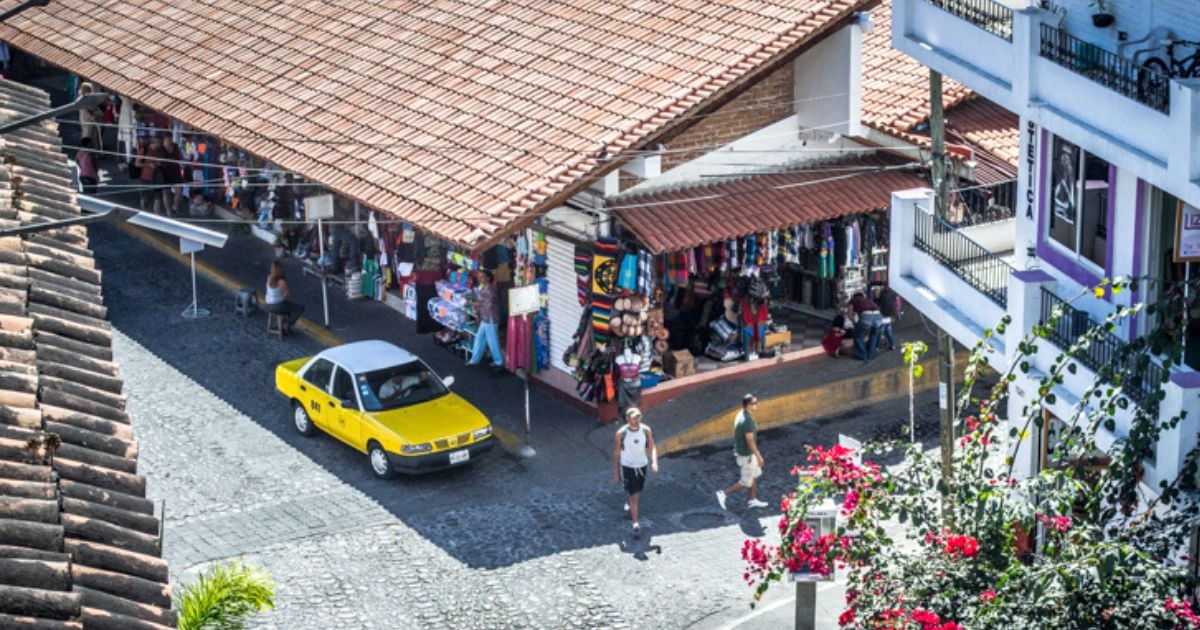 Aerial view of El Cuale Market