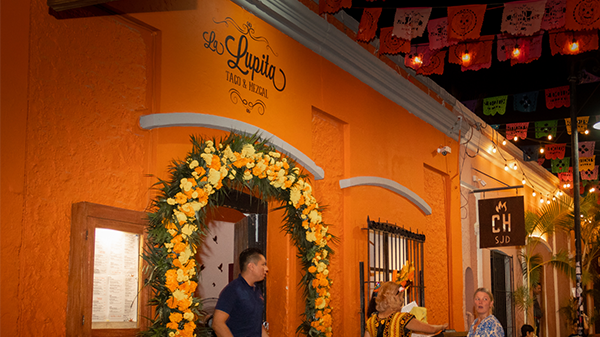 facade of La Lupita restaurant in Los Cabos