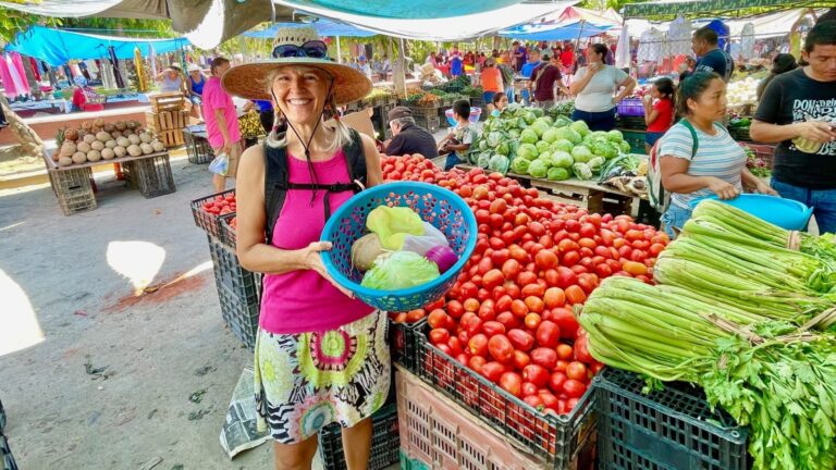 heidi Heckler shopping for green grocers