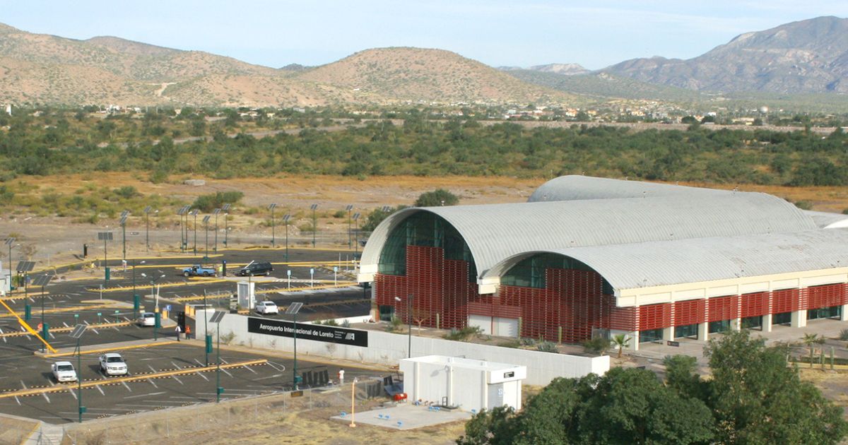 Aerial view of Loreto International Airport