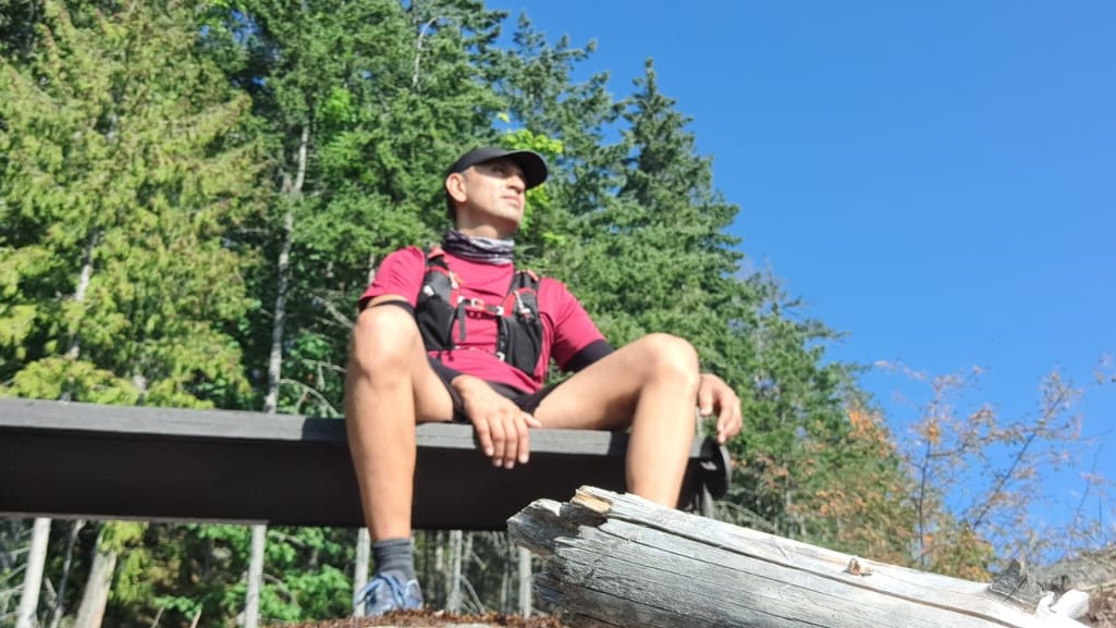 Cesar Medina at Stocking Lake, Canada