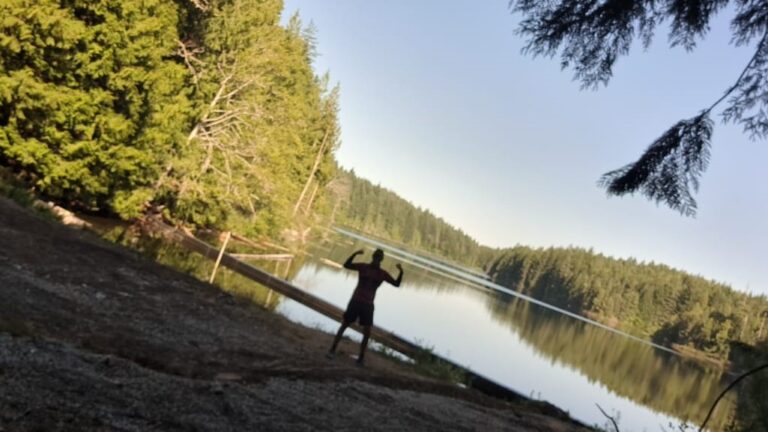 Cesar Medina at Stocking Lake, Canada