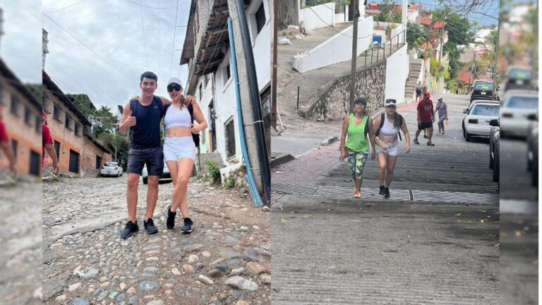 people hiking to El Mirador de La Cruz