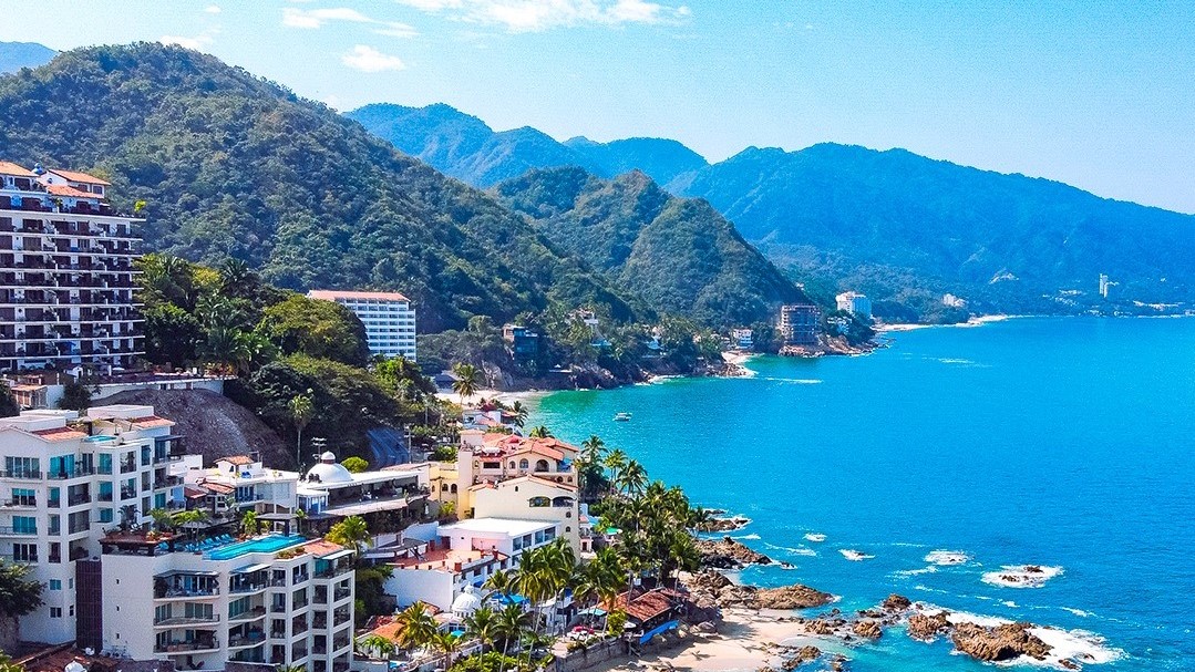 Aerial view of Puerto Vallarta's south area