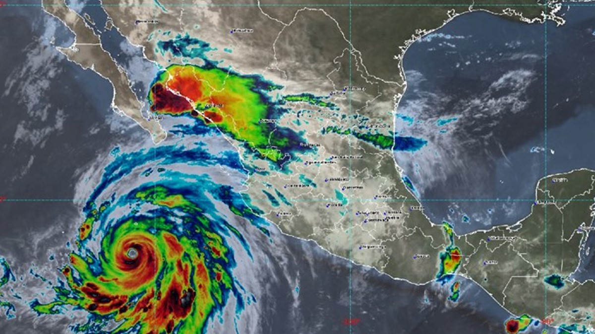 weather map hurricane hillary