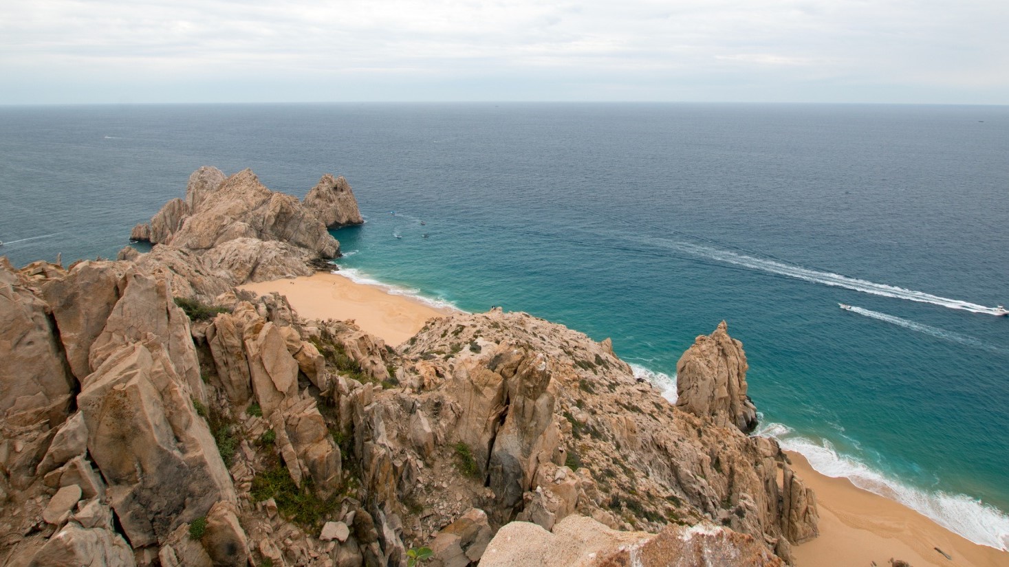 View from the top of Land's End rugged mountain in Los Cabos