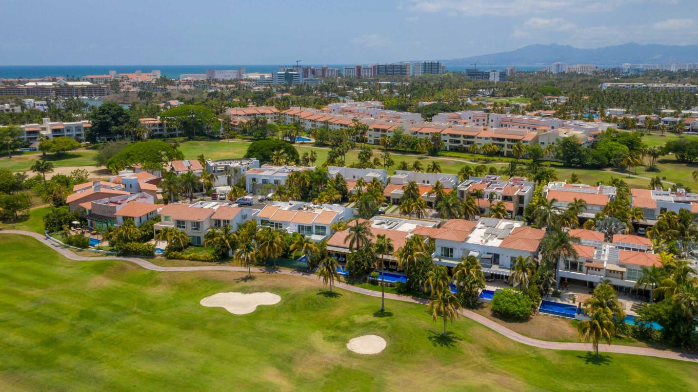 Aerial view of Tucanes, El Tigre, Nuevo Vallarta