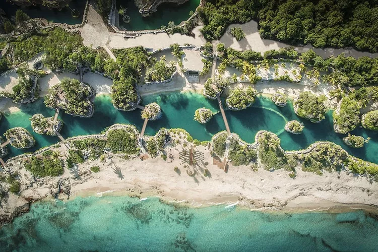 Aerial view of Hotel Xcaret, Mexico