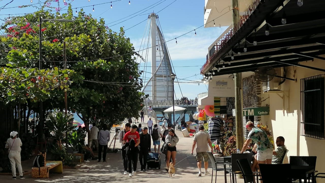 Los Muertos Pier in the Romantic Zone of Puerto Vallarta