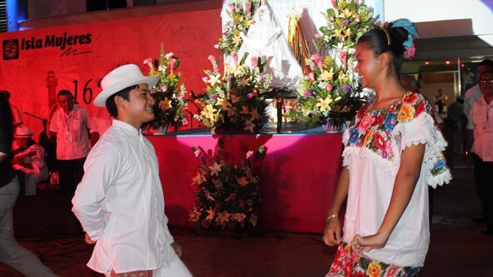 Dancers at an Isla Mujeres cultural event