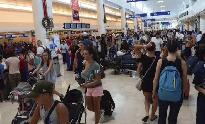 Passengers in Cancun Airport